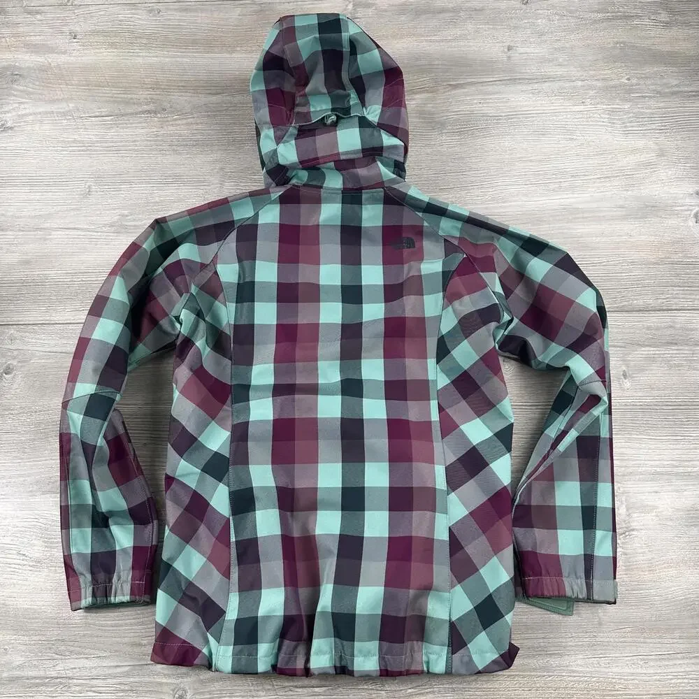 North Face Jacket Womens Medium Teal Purple Morgan Softshell Snowboard Ski - Picture 8 of 8